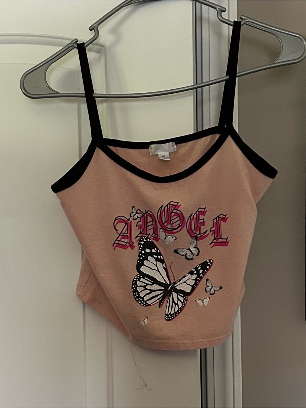 Angel Butterfly Pink Graphic Cami Top